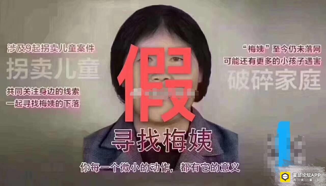 注意!网传拐9名儿童案件嫌疑人"梅姨"第二张画像,非官方公布信息!